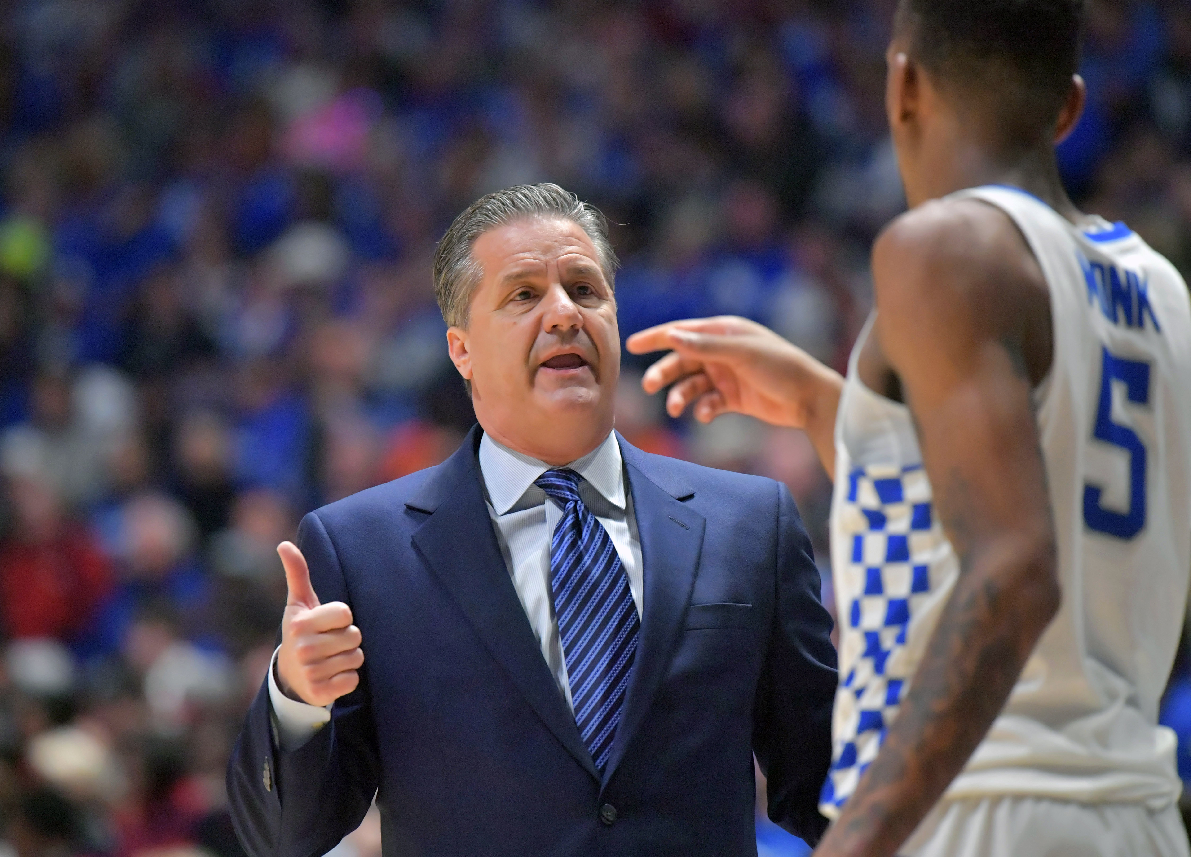 John Calipari Malik Monk 2017 Kentucky SEC Tournament