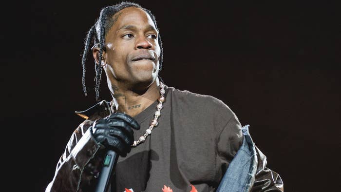 Travis Scott performs at Astroworld Fest 2021