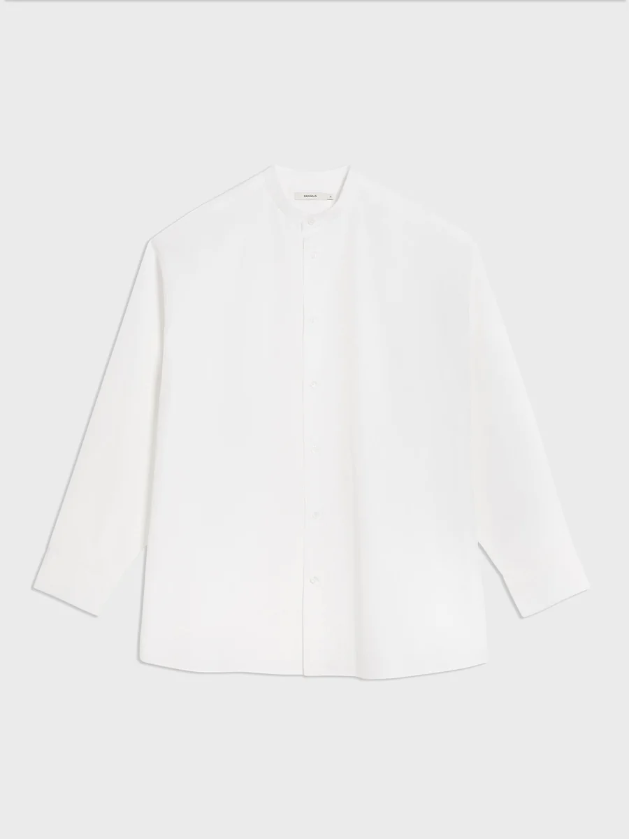 Pangaia Poplin Mandarin Collar Shirt