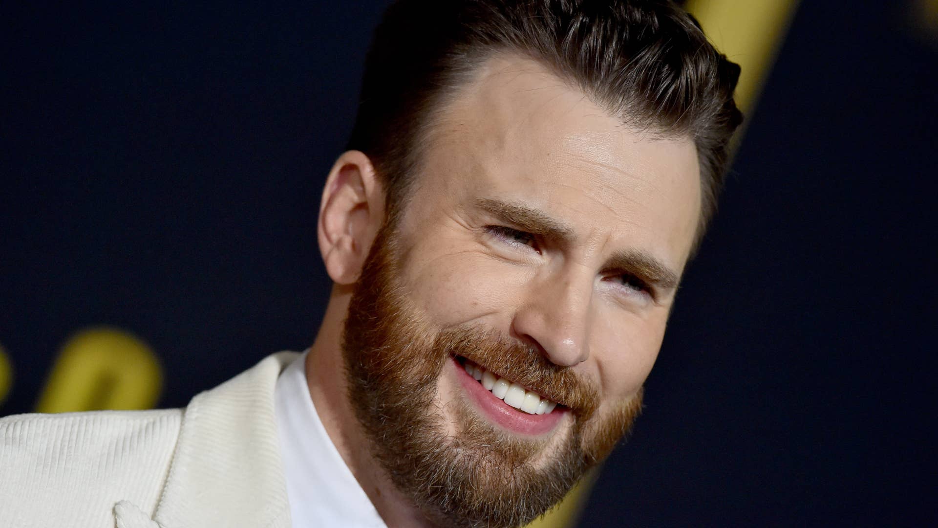 Chris Evans attends the Premiere of Lionsgate's "Knives Out."