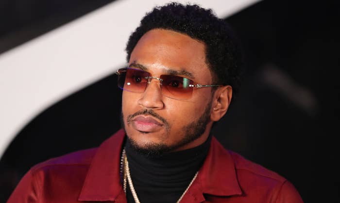 Trey Songz attends his virtual Special Valentine's Day Concert in 2021