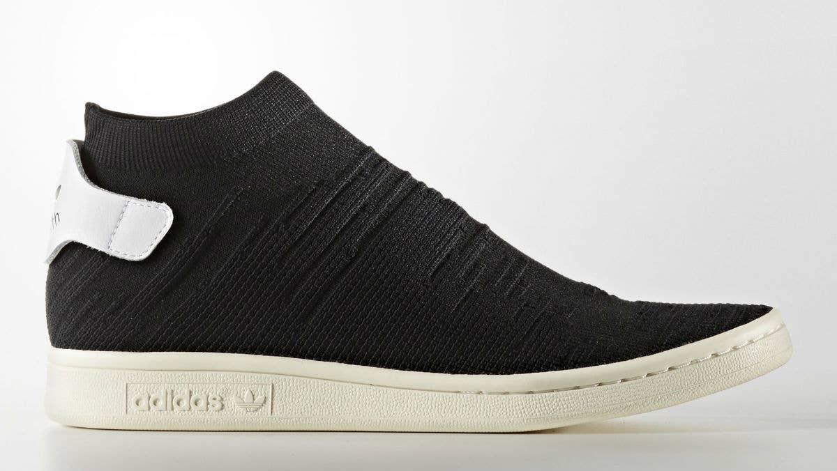 Adidas Stan Smith Sock Primeknit Sock Black Profile