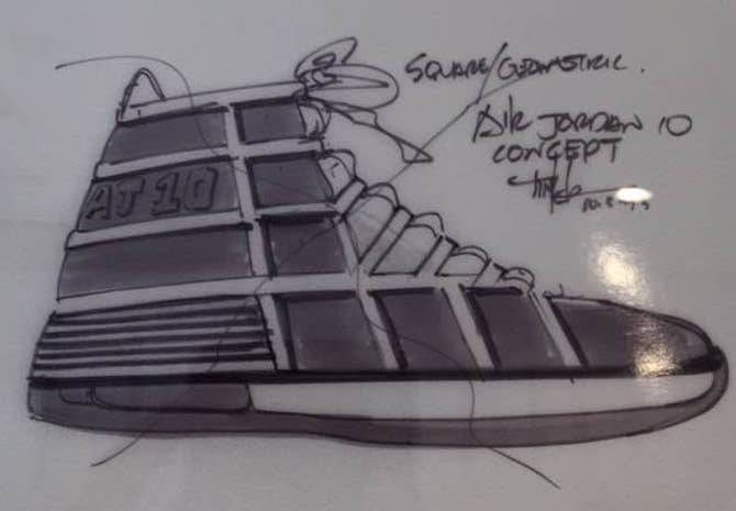 Air Jordan 10 Design Sketch