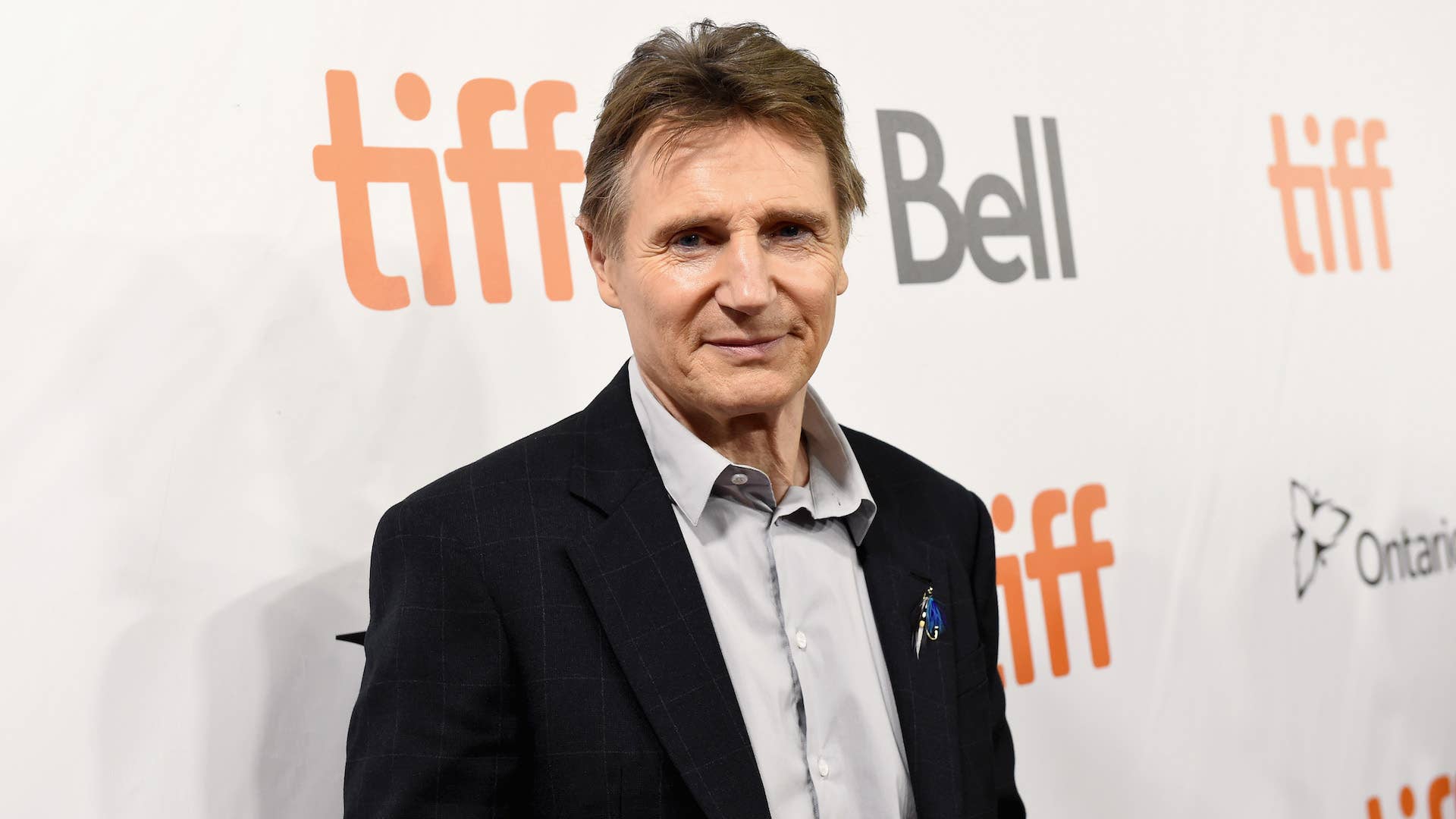 Liam Neeson photographed in Toronto