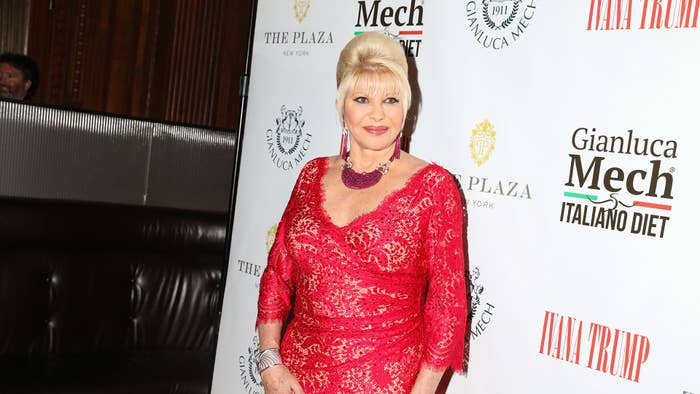 Ivana Trump poses for photos at the book launch and reception for Ivana Trump and Gianluca Mech&#x27;s &quot;The Italiano Diet&quot;