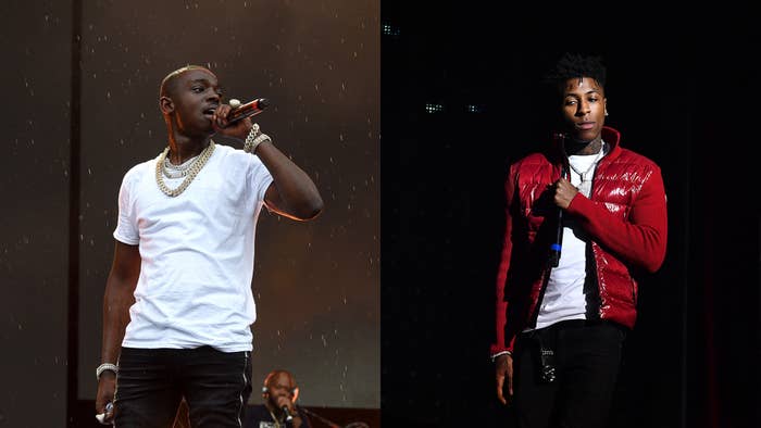 A splice image of Bobby Shmurda and YoungBoy Never Broke Again