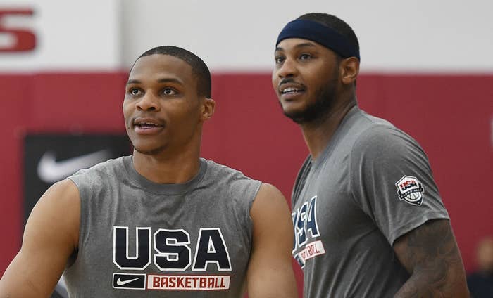 Russell Westbrook and Carmelo Anthony