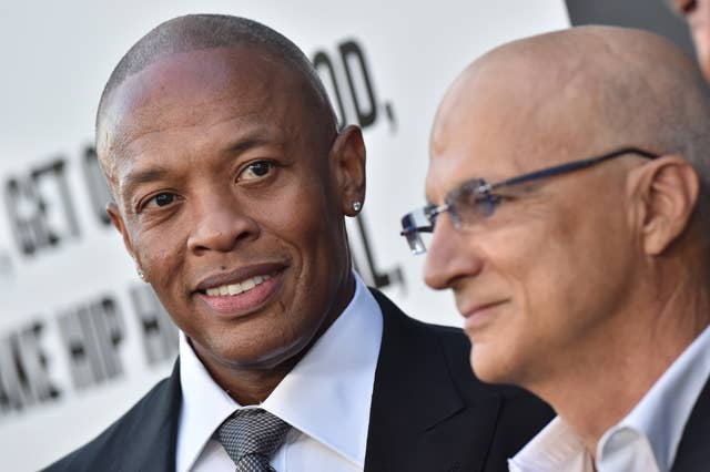 Dr. Dre and Jimmy Iovine at Premiere Of HBO's 'The Defiant Ones'
