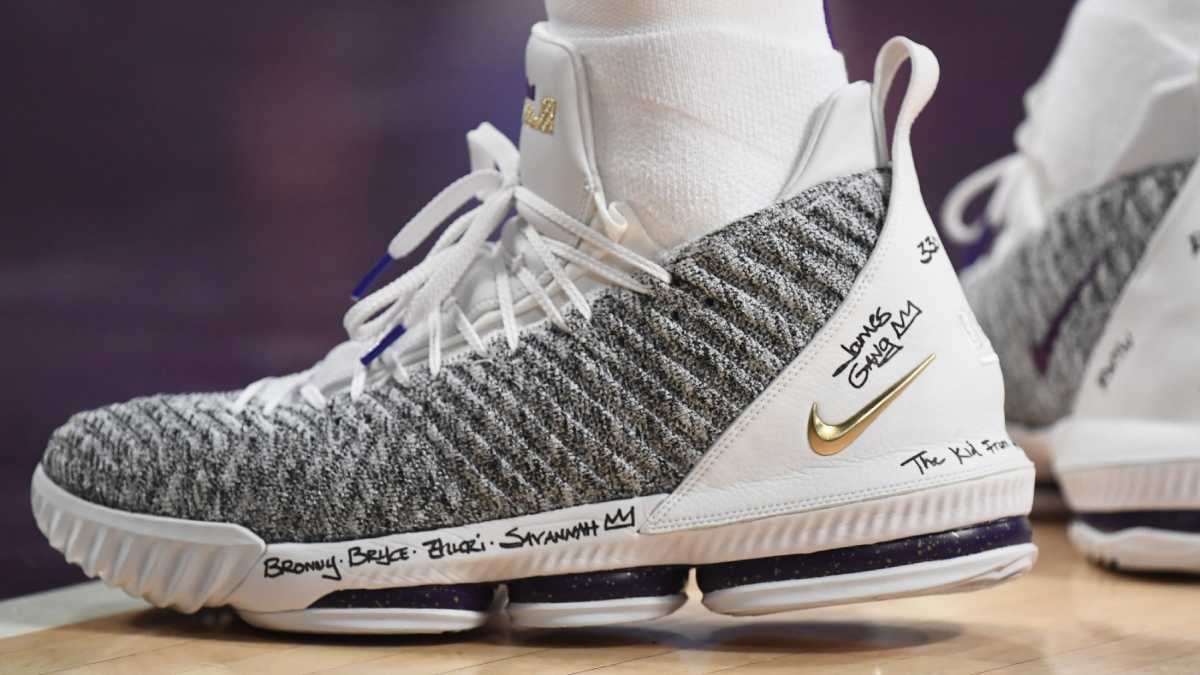 November 25, 2018 Nike LeBron 16 White Grey Purple Gold