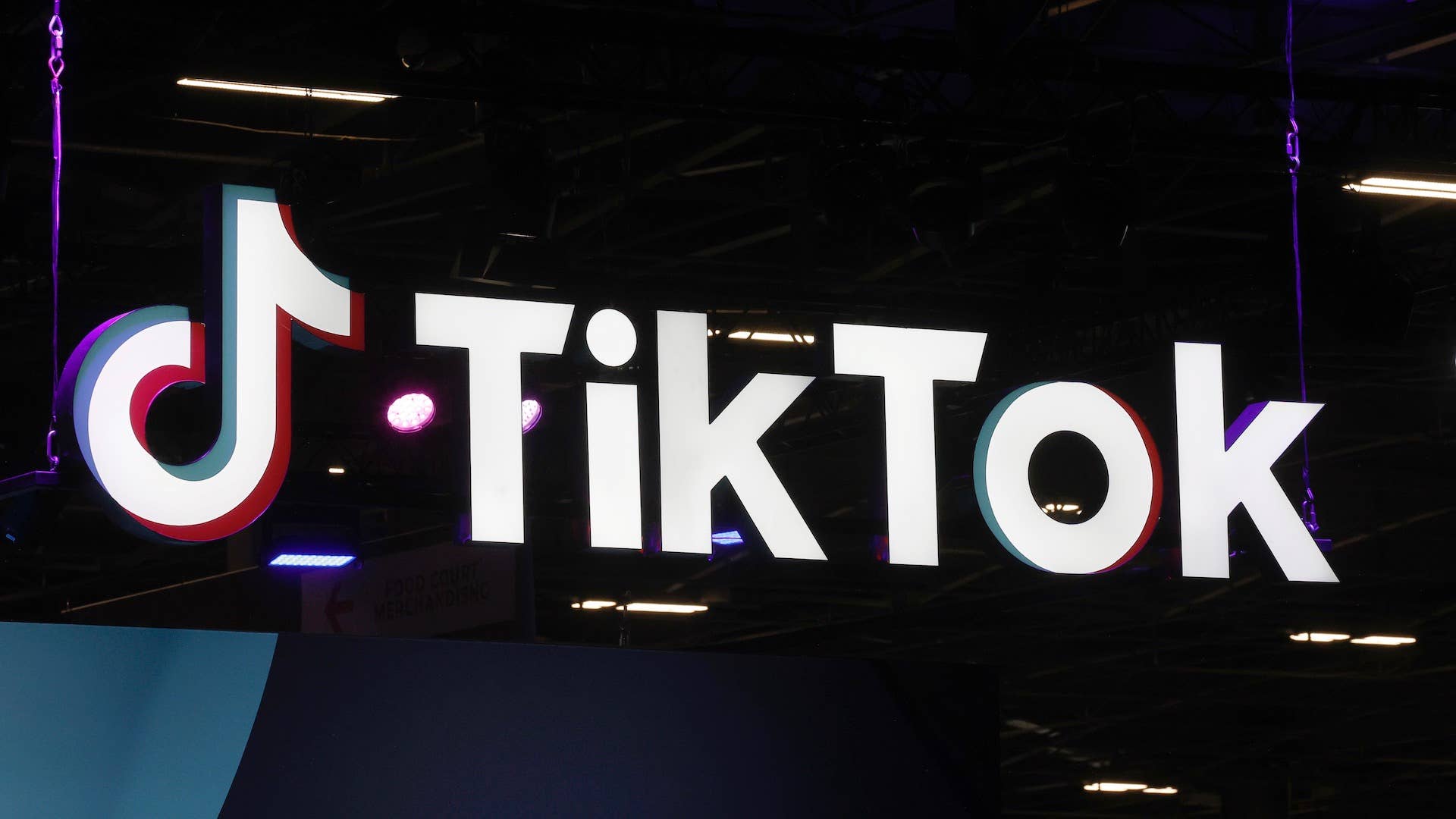 The logo of the mobile video sharing and social networking application TikTok