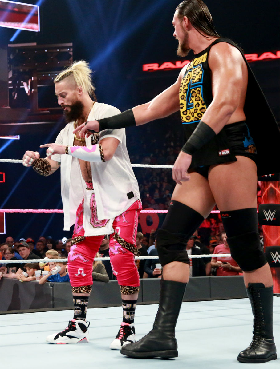 Enzo Amore Wearing the Hot Lava Air Jordan 7 GG