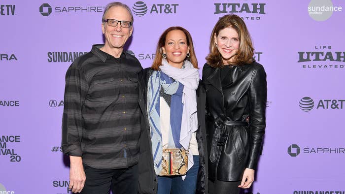 Kirby Dick, Drew Dixon, and Amy Ziering attend 2020 Sundance   &quot;On The Record&quot; Premiere.