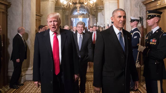 Obama and Trump