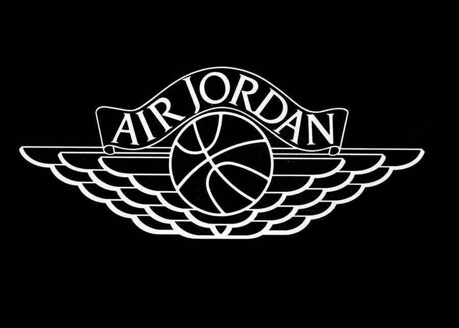 jordan black and white logo