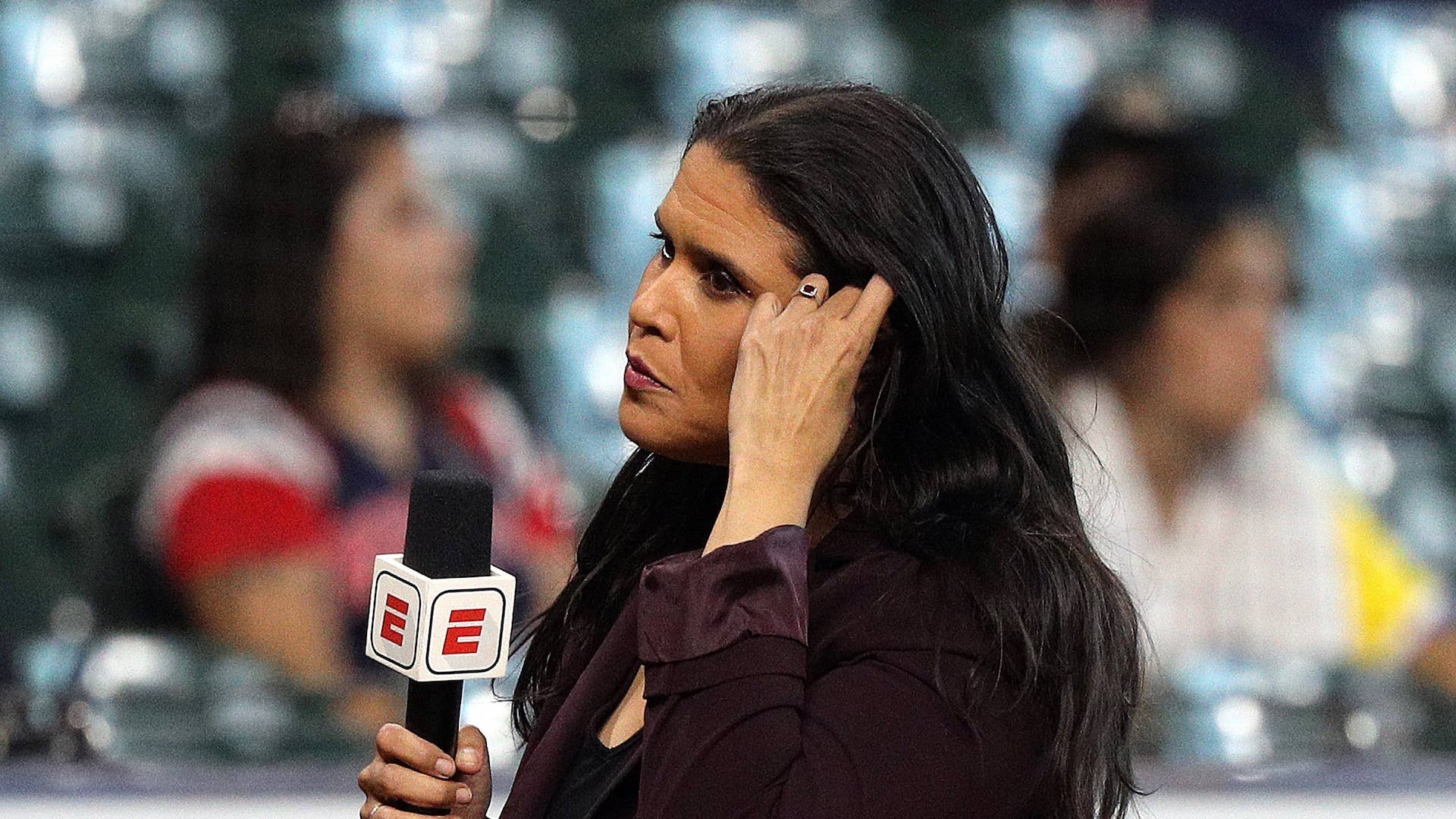 ESPN reporter Marly Rivera at Minute Maid Park on August 01, 2022