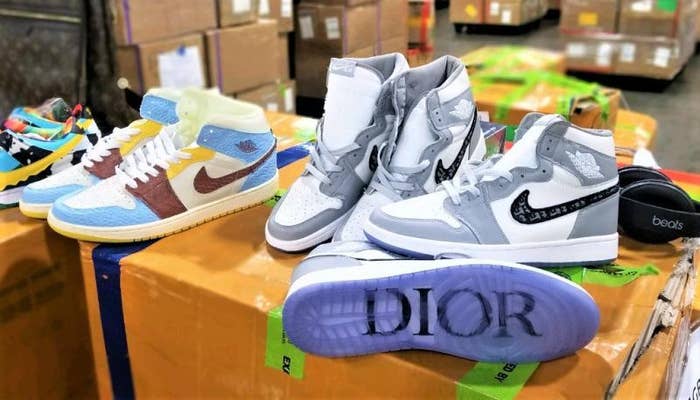 Fake Dior Jordans Chunky Dunky SBs Seized CBP