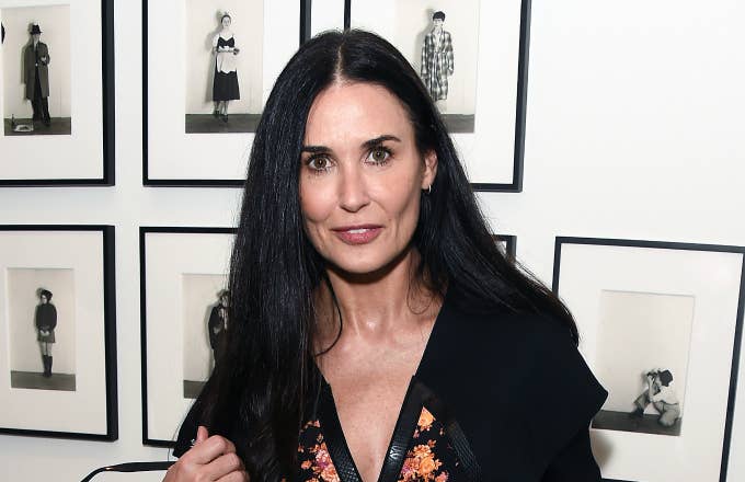 Demi Moore attends the private view of the new Cindy Sherman exhibition