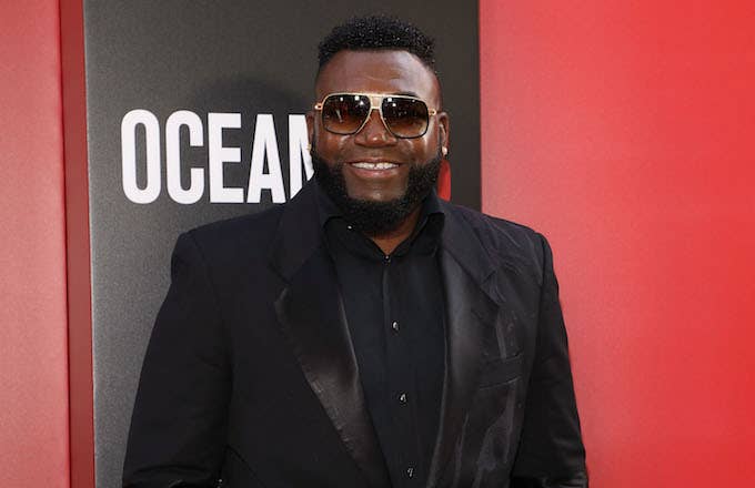 David Ortiz attends the world premiere of "Ocean's 8."