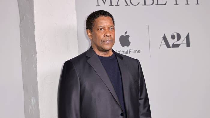 Denzel Washington attends the Los Angeles premiere of A24&#x27;s &quot;The Tragedy Of Macbeth&quot;