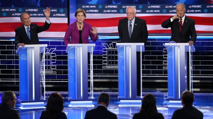 warren bloomberg dem debate