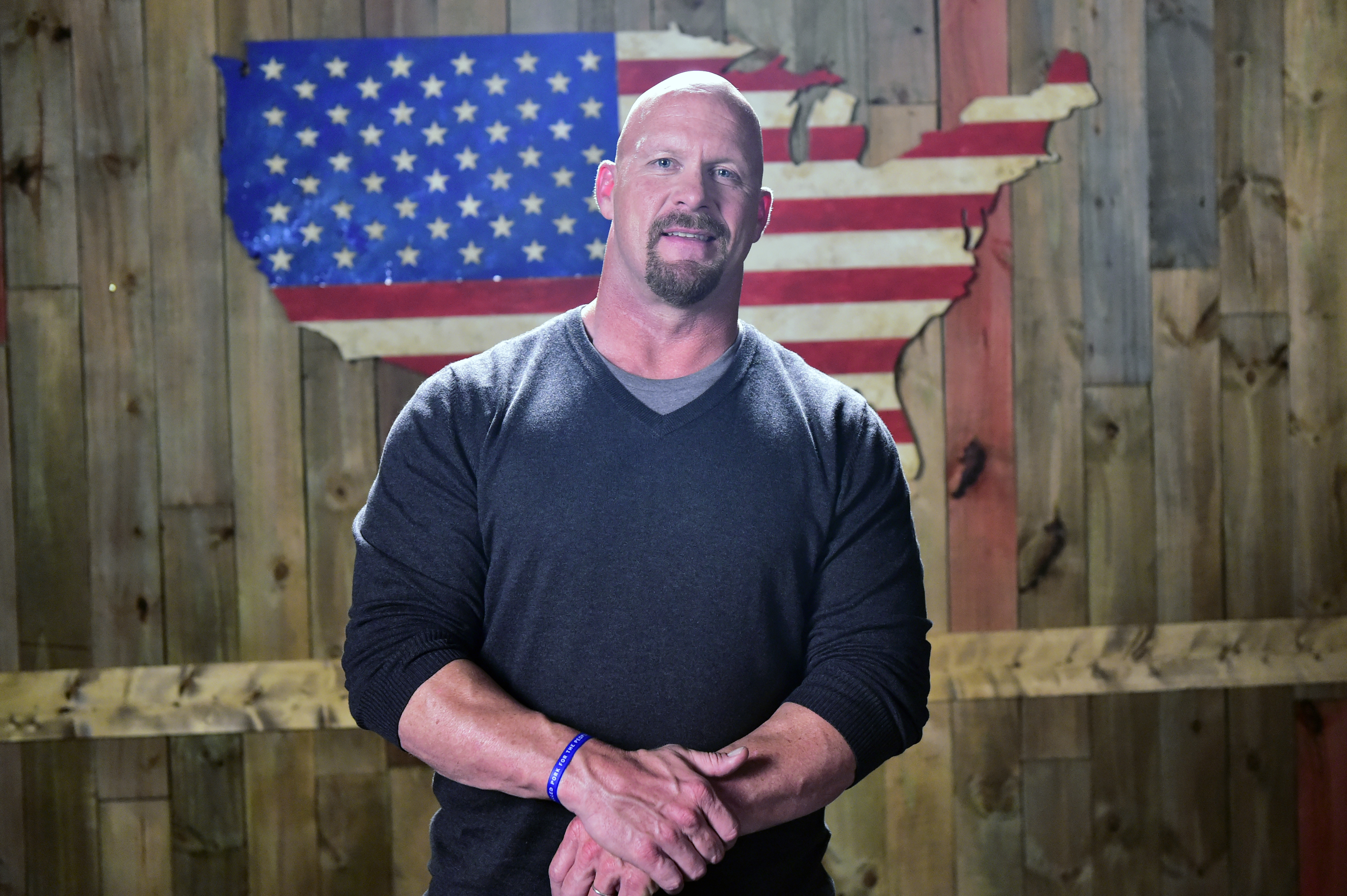 Stone Cold Steve Austin Podcast American Flag Map 2016