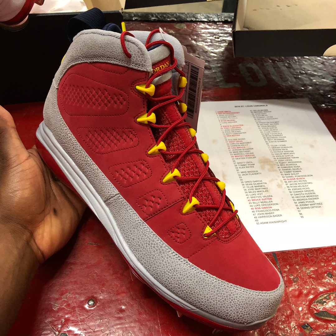 Dexter Fowler Air Jordan 9 Grey Red PE