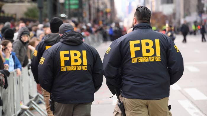 FBI agents are seen at the 93rd Annual Macy&#x27;s Thanksgiving Day Parade