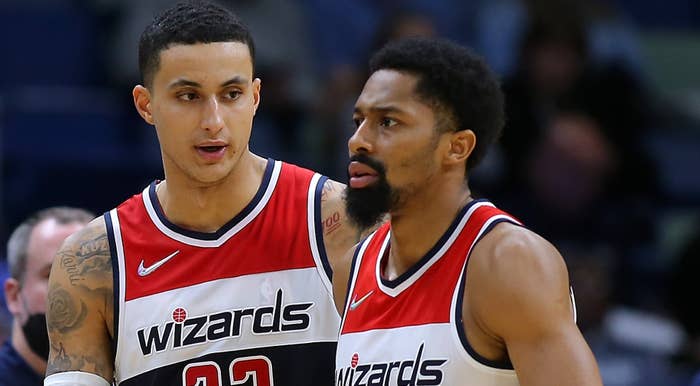 Washington Wizards Kyle Kuzma and Spencer Dinwiddie