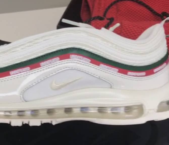 White Undefeated Nike Air Max 97 AJ19860 100 Side