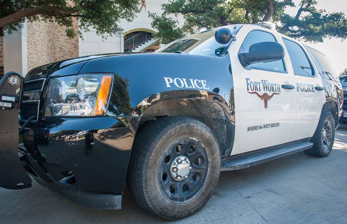 A Fort Worth police SUV