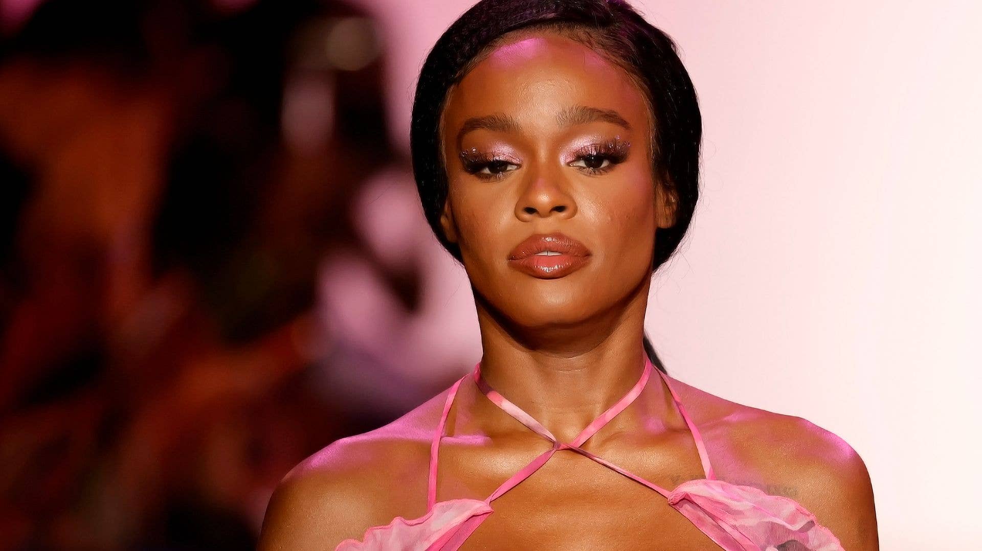 Azealia Banks walks the runway for Kim Shui during NYFW