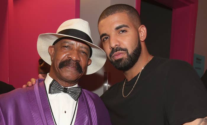 Drake and Dennis Graham at 2017 Billboard Music Awards