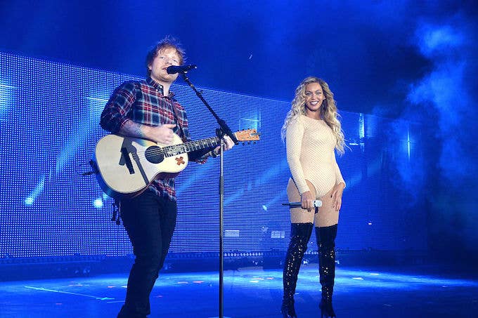 Ed Sheeran and Beyonce
