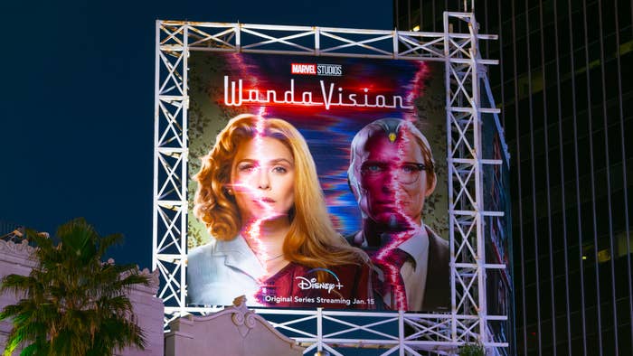 A &#x27;WandaVision&#x27; billboard.