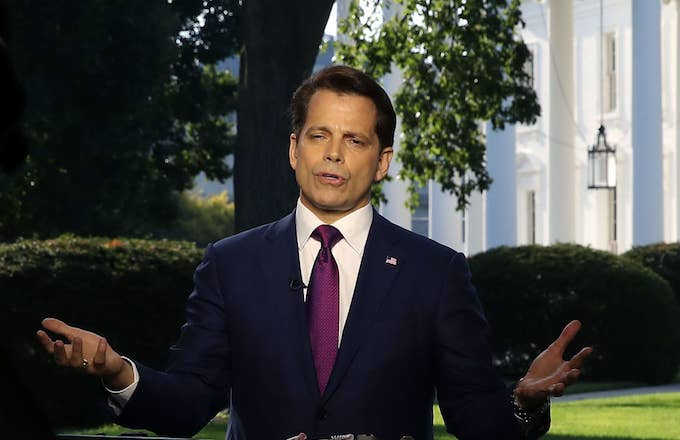Anthony Scaramucci speaks on a morning television show