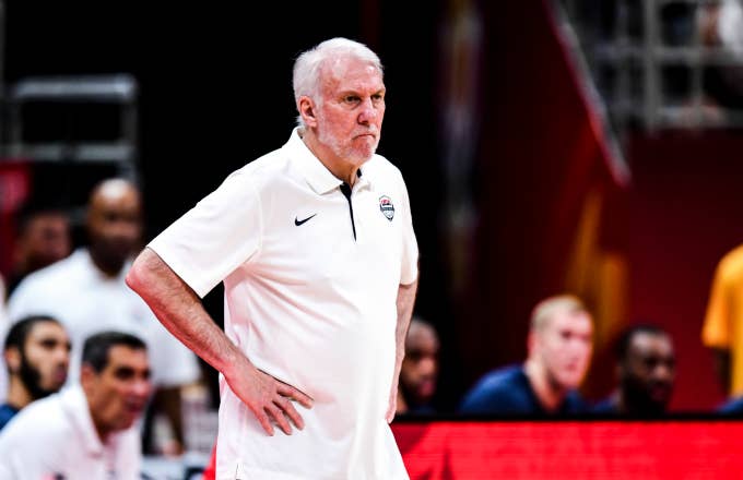 Head Coach Gregg Popovich of the USA