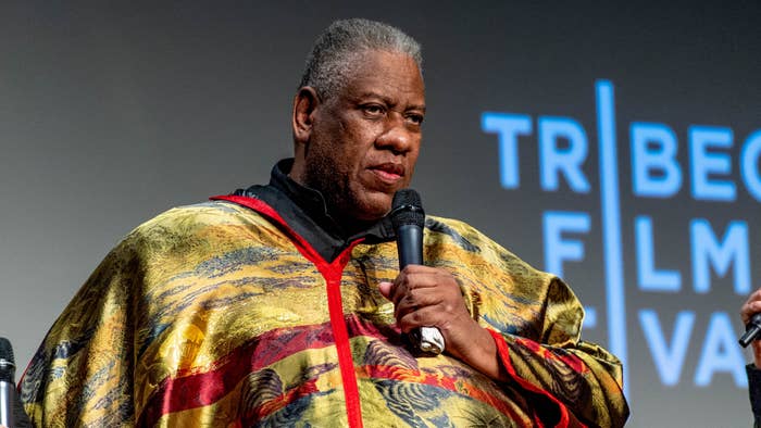 legendary fashion editor André Leon Talley is pictured