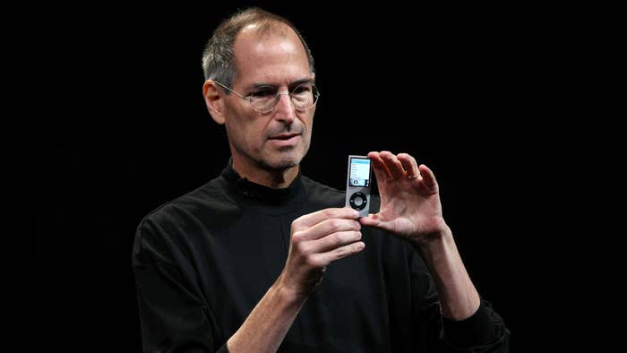 Apple CEO Steve Jobs announces a new version of the iPod Nano