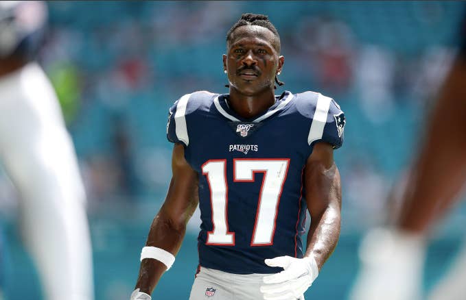 Wide Receiver Antonio Brown #17 of the New England Patriots