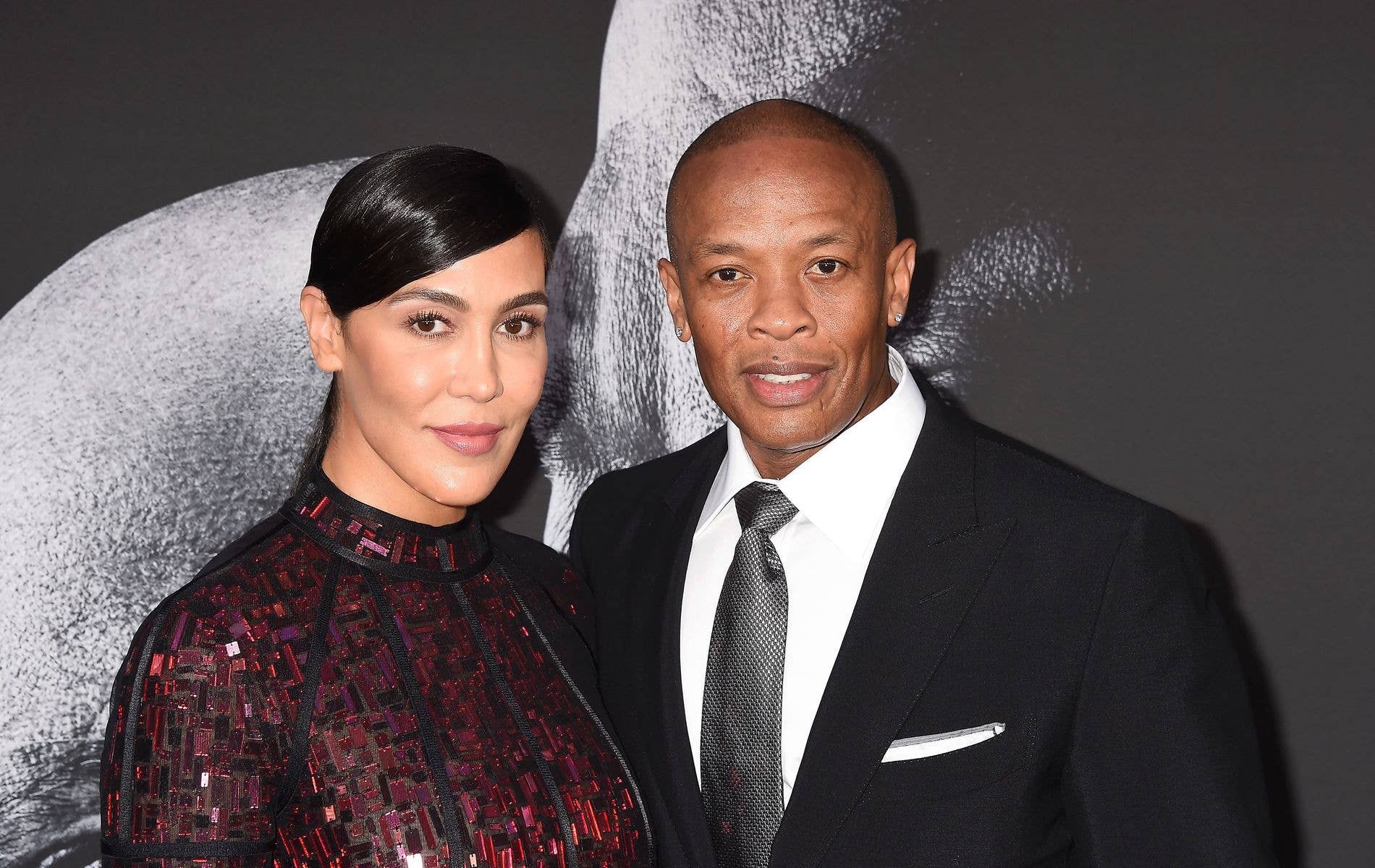 Dr Dre with wife Nicole Young