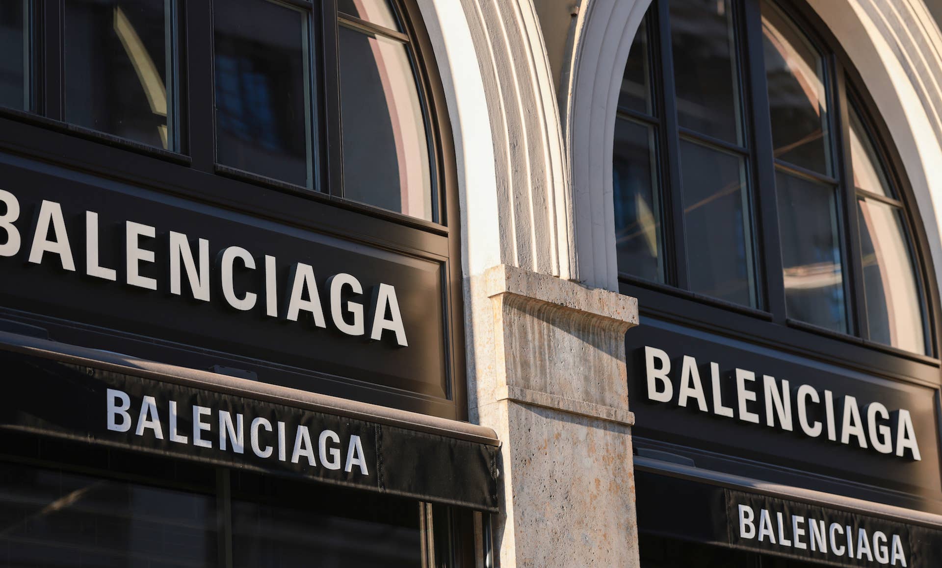 A Balenciaga storefront in Munich, Germany
