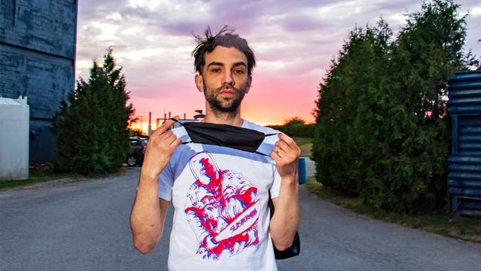 Jay Baruchel attends the Canadian Premiere of &quot;Random Acts Of Violence&quot; held at The 5 Drive-In on July 29, 2020 in Oakville, Canada.