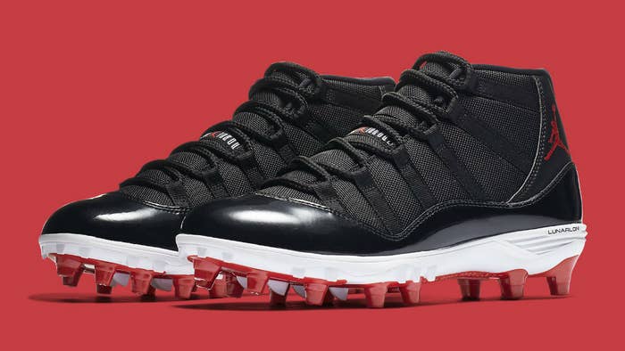 Air Jordan 11 XI Cleats Bred Release Date AO1561 010 Pair