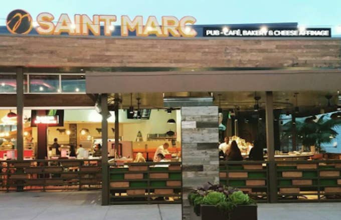 Picture of Saint Marc restaurant in California.