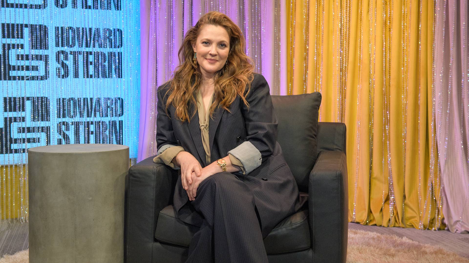 Drew Barrymore attends the Howard Stern Show
