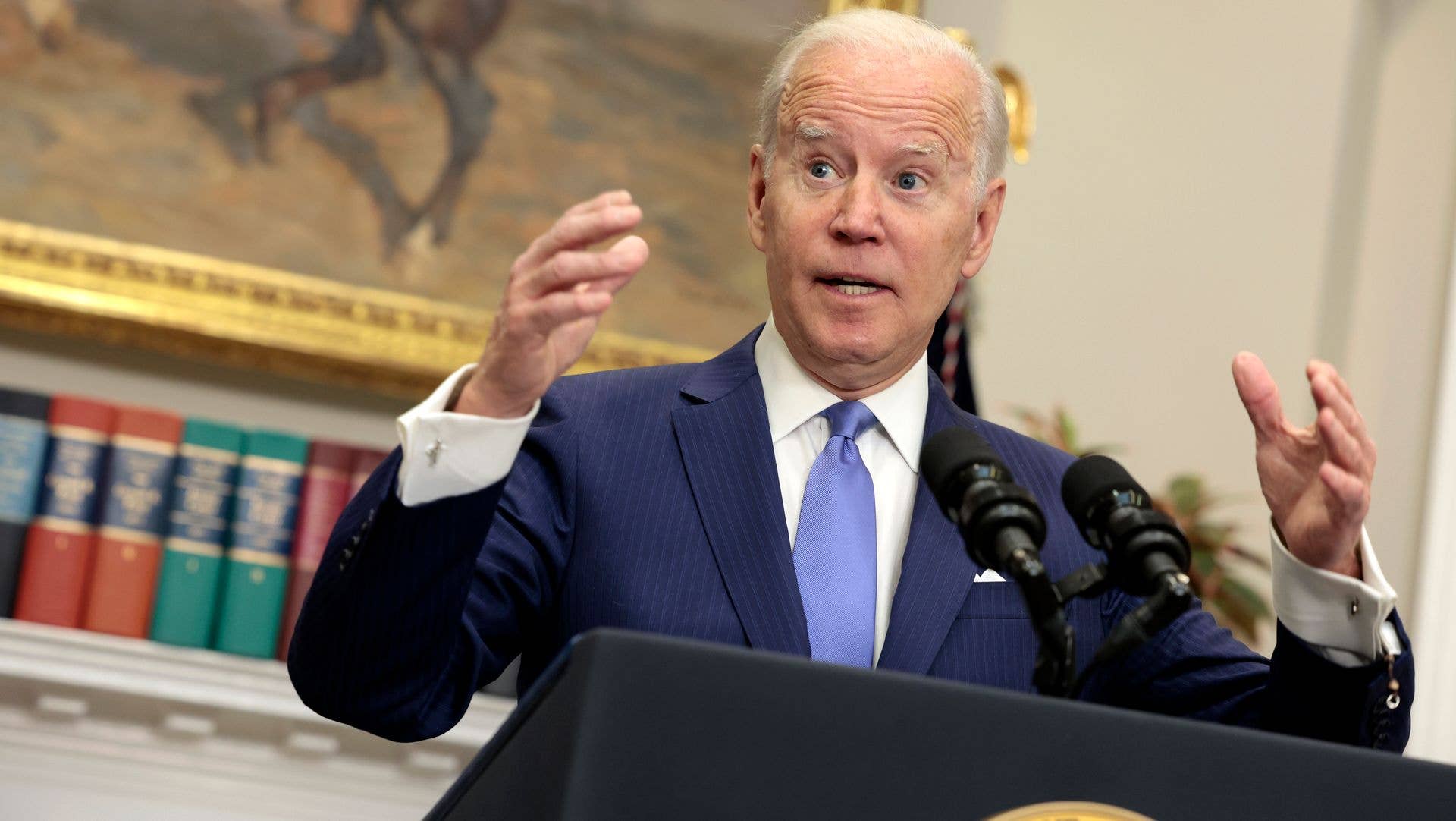 President Joe Biden gives remarks on providing additional support to Ukraine