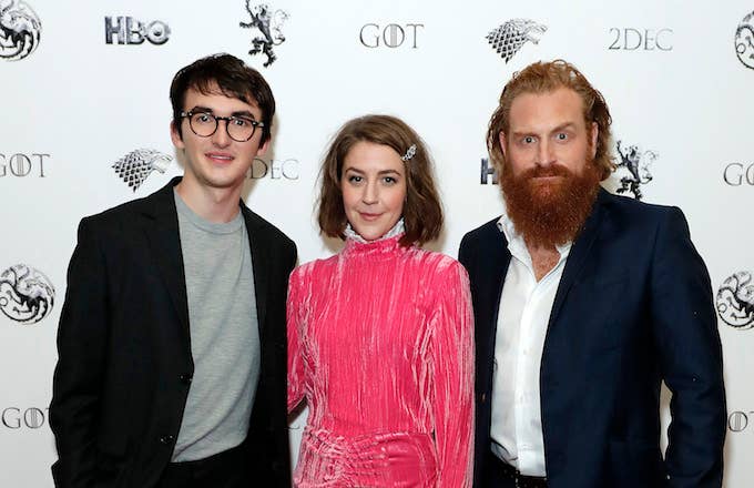Isaac Hempstead Wright, Gemma Whelan and Kristofer Hivju attend &quot;Game Of Thrones: A Celebration.&quot;