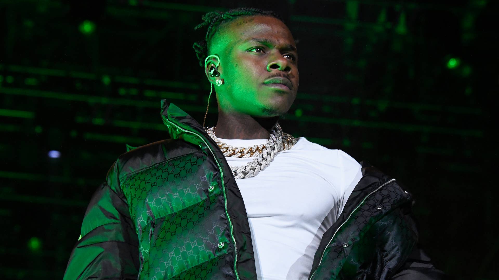 DaBaby photographed at Rolling Loud