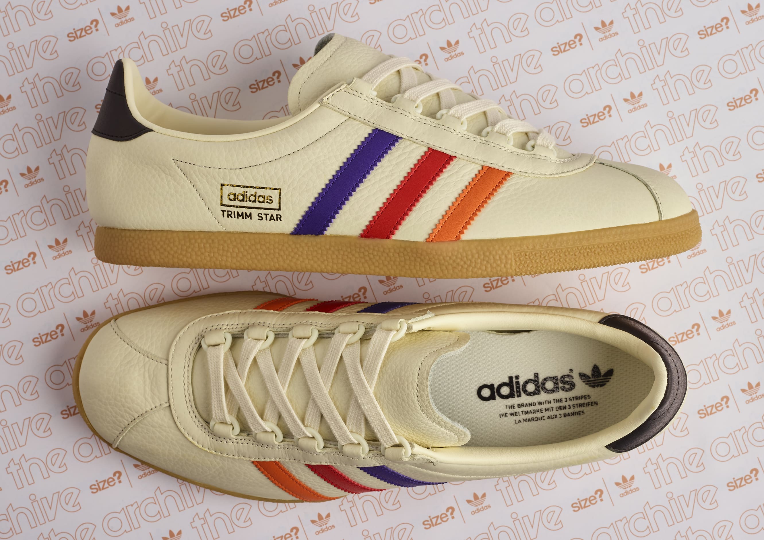 size? exclusive Adidas Trimm Star &#x27;VHS&#x27;