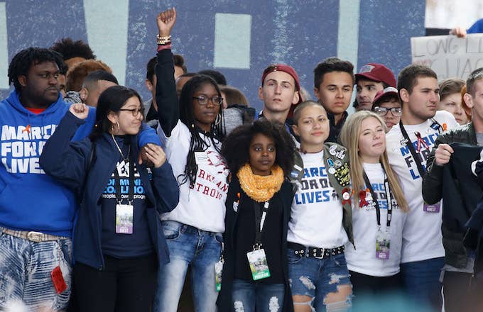 Emma Gonzalez attends the March for Our Lives.